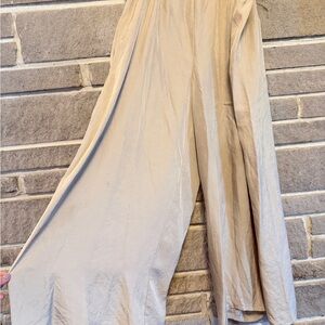 Vince Beige Wide-Leg Pants